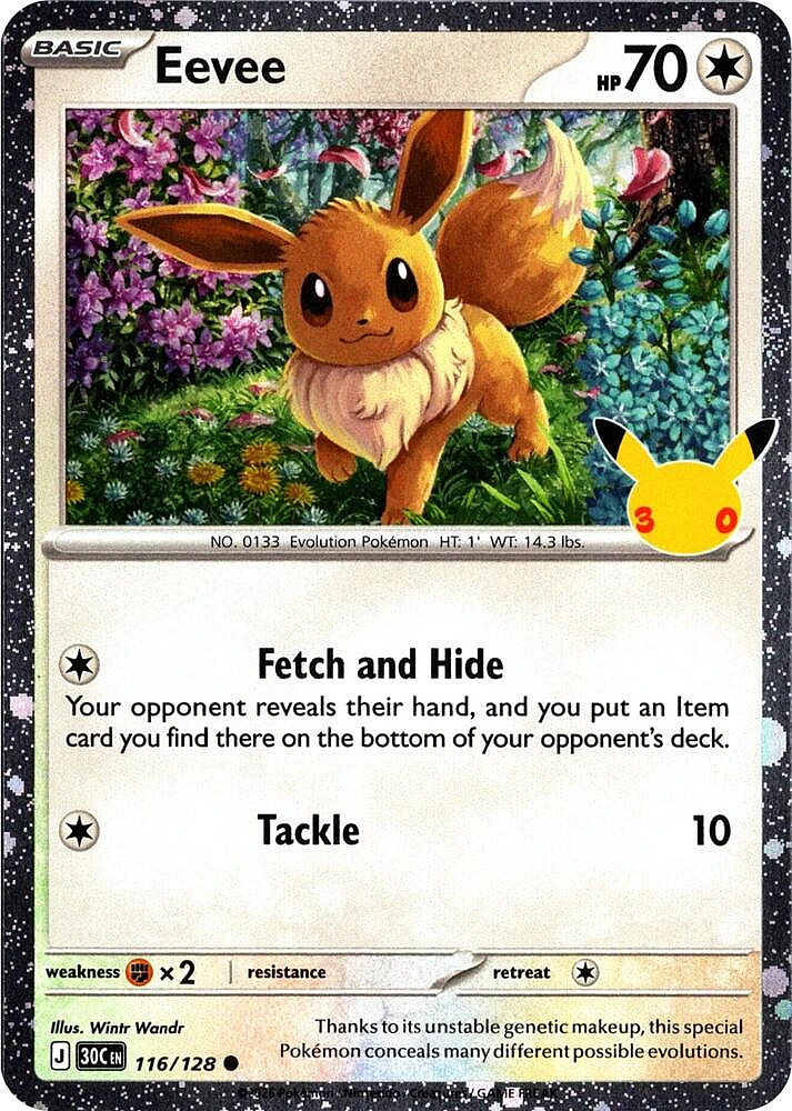 Eevee (30th Celebration) (Cosmos Holo)