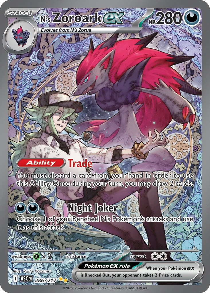 N's Zoroark ex uit Ascended Heroes