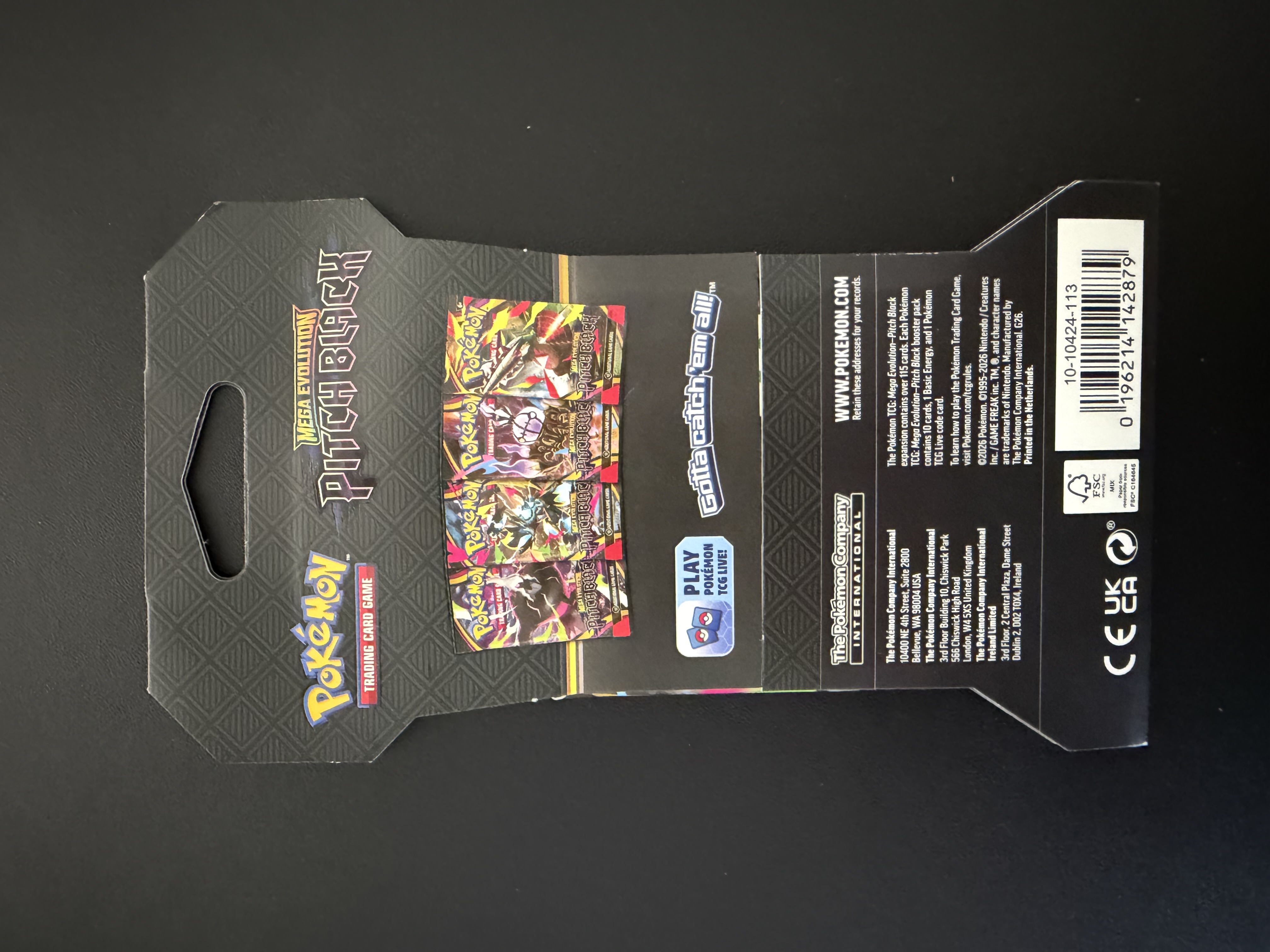 Pitch Black Sleeved Booster Pack foto 2