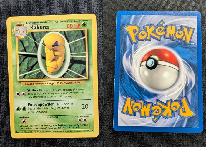 Base Set (Unlimited) bundel - 8 kaarten - Kakuna, Abra, Machop, Prof. Oak e.a. foto 5