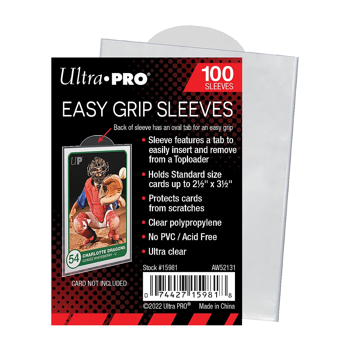 Ultra PRO 2.5" X 3.5" Easy Grip Card Sleeves (100ct)