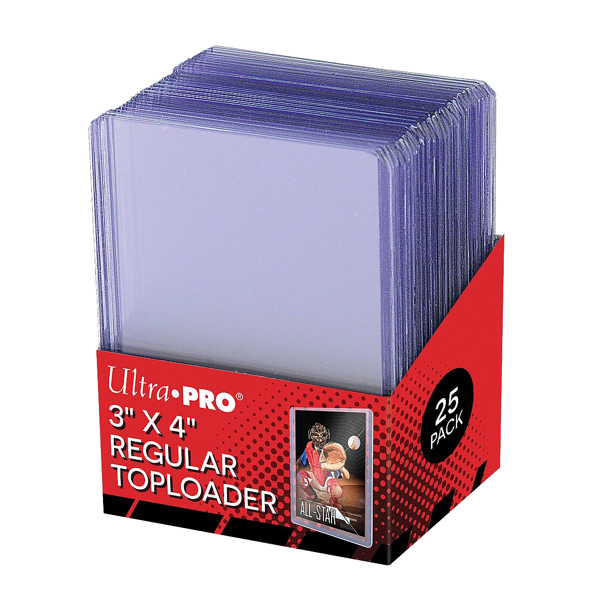 Ultra PRO 3" x 4" Clear Regular Toploader Sleeves (25ct)