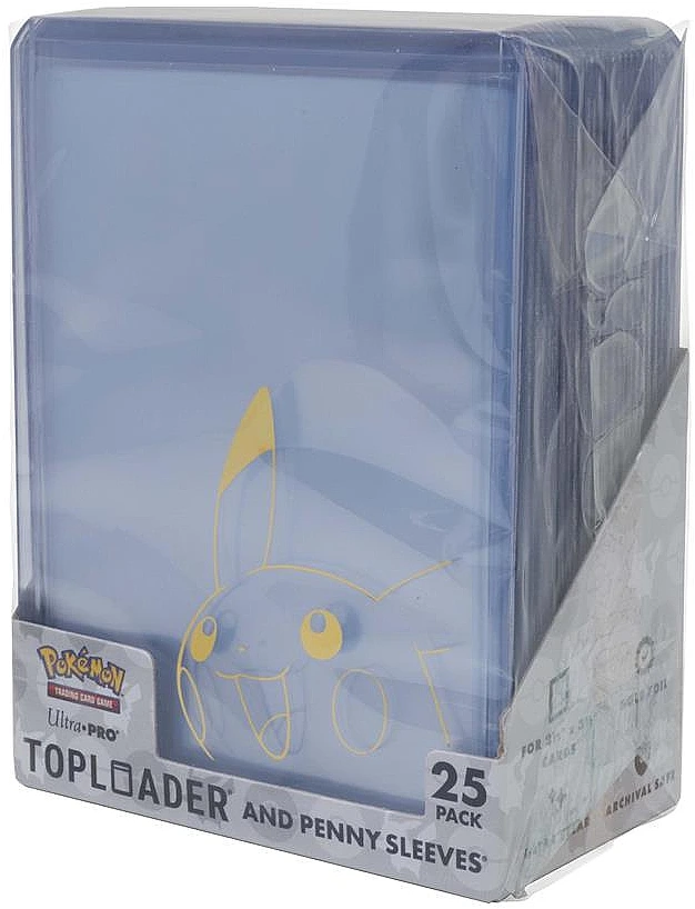 Ultra PRO Pikachu Toploader & Penny Sleeves Combo Pack – 25 Stuks