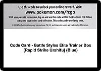 Code Card - Battle Styles Elite Trainer Box [Rapid Strike Urshifu] (Blue)