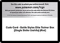 Code Card - Battle Styles Elite Trainer Box [Single Strike Urshifu] (Red)