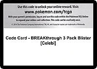 Code Card - BREAKthrough 3 Pack Blister [Celebi]