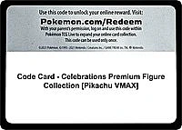 Code Card - Celebrations Premium Figure Collection [Pikachu VMAX]