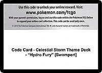 Code Card - Celestial Storm Theme Deck - "Hydro Fury" [Swampert]