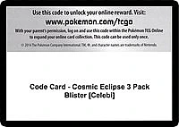 Code Card - Cosmic Eclipse 3 Pack Blister [Celebi]