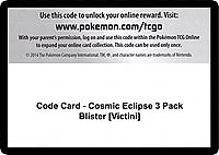 Code Card - Cosmic Eclipse 3 Pack Blister [Victini]
