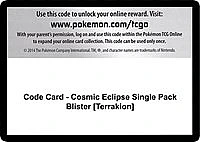 Code Card - Cosmic Eclipse Single Pack Blister [Terrakion]