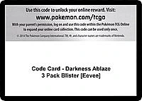 Code Card - Darkness Ablaze 3 Pack Blister [Eevee]