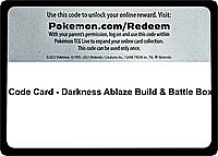 Code Card - Darkness Ablaze Build & Battle Box