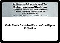 Code Card - Detective Pikachu Cafe Figure Collection