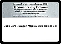 Code Card - Dragon Majesty Elite Trainer Box