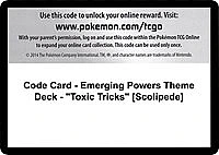 Code Card - Emerging Powers Theme Deck - "Toxic Tricks" [Scolipede]