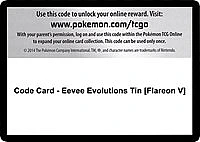 Code Card - Eevee Evolutions Tin [Flareon V]