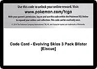 Code Card - Evolving Skies 3 Pack Blister [Eiscue]