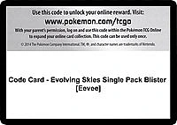 Code Card - Evolving Skies Single Pack Blister [Eevee]
