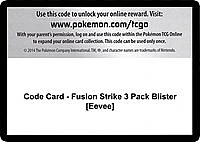 Code Card - Fusion Strike 3 Pack Blister [Eevee]
