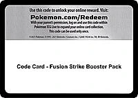 Code Card - Fusion Strike Booster Pack