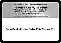 Code Card - Fusion Strike Elite Trainer Box