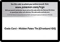 Code Card - Hidden Fates Tin [Charizard GX]