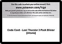 Code Card - Lost Thunder 3 Pack Blister [Altaria]