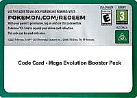 Code Card - Mega Evolution Booster Pack