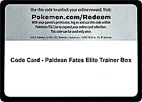 Code Card - Paldean Fates Elite Trainer Box