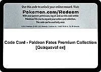 Code Card - Paldean Fates Premium Collection [Quaquaval ex]