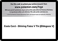 Code Card - Shining Fates V Tin [Eldegoss V]