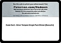 Code Card - Silver Tempest Single Pack Blister [Basculin]