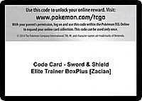 Code Card - Sword & Shield Elite Trainer Box Plus [Zacian]