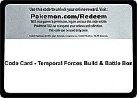 Code Card - Temporal Forces Build & Battle Box