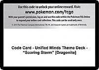 Code Card - Unified Minds Theme Deck - "Soaring Storm" [Dragonite]