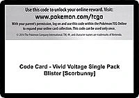 Code Card - Vivid Voltage Single Pack Blister [Scorbunny]