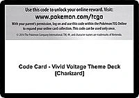 Code Card - Vivid Voltage Theme Deck [Charizard]