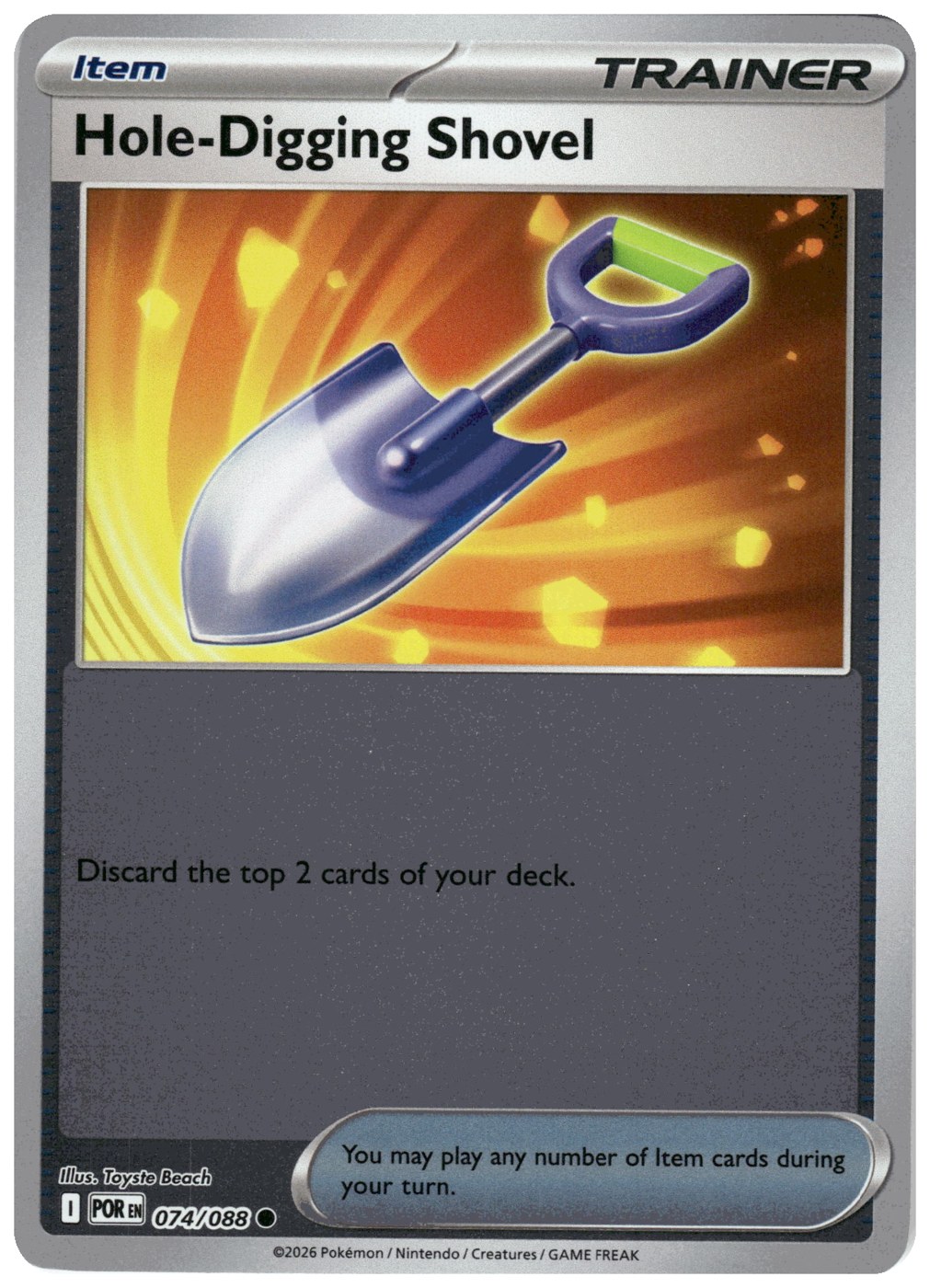 Hole-Digging Shovel