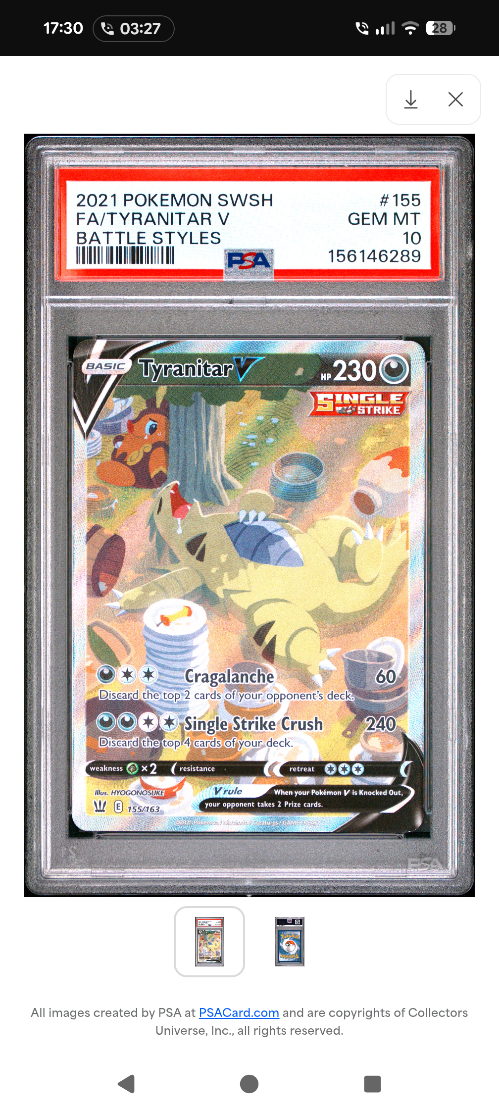 Tyranitar V foto 1