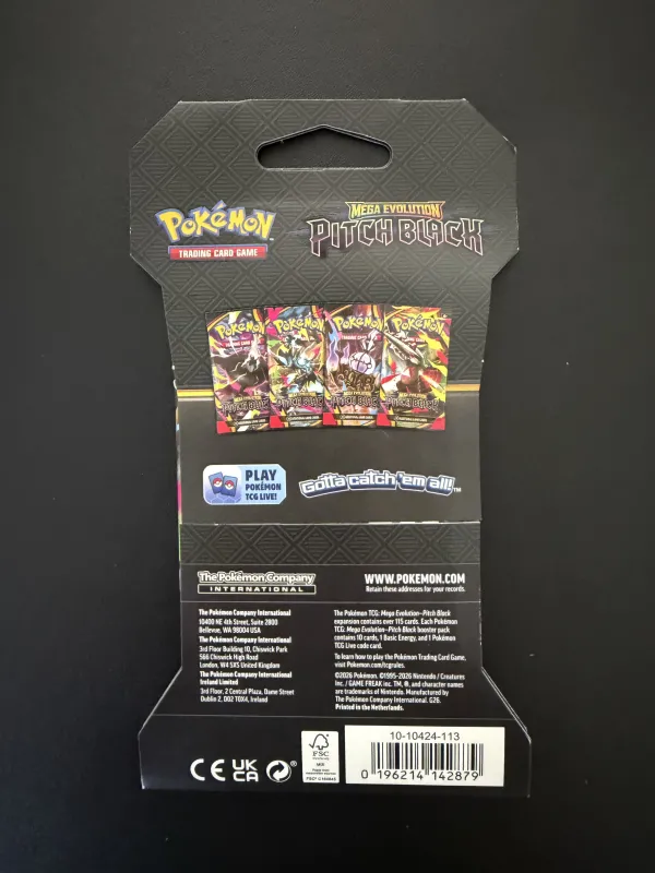 Pitch Black Sleeved Booster Pack foto 2