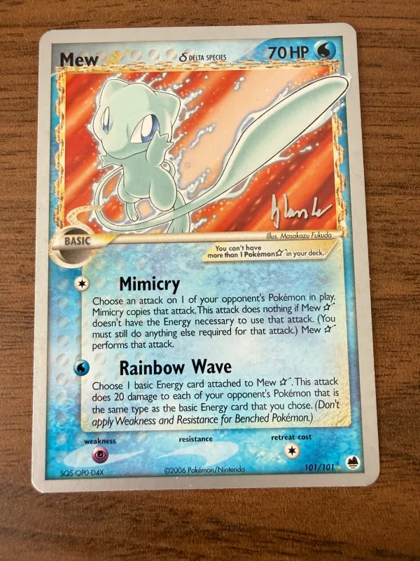 Mew Gold Star δ Delta Species