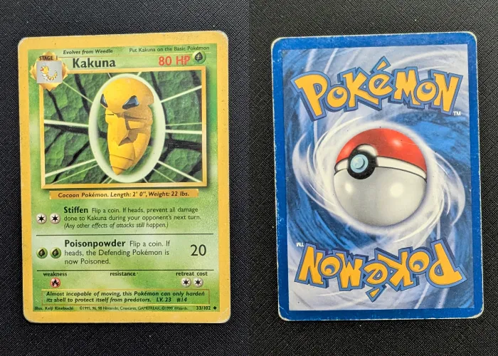Base Set (Unlimited) bundel - 8 kaarten - Kakuna, Abra, Machop, Prof. Oak e.a. foto 4