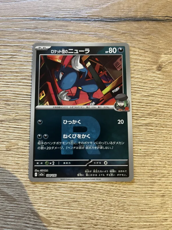 Team Rocket's Sneasel (Team Rocket Pattern)