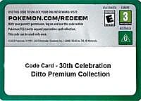 Code Card - 30th Celebration Ditto Premium Collection