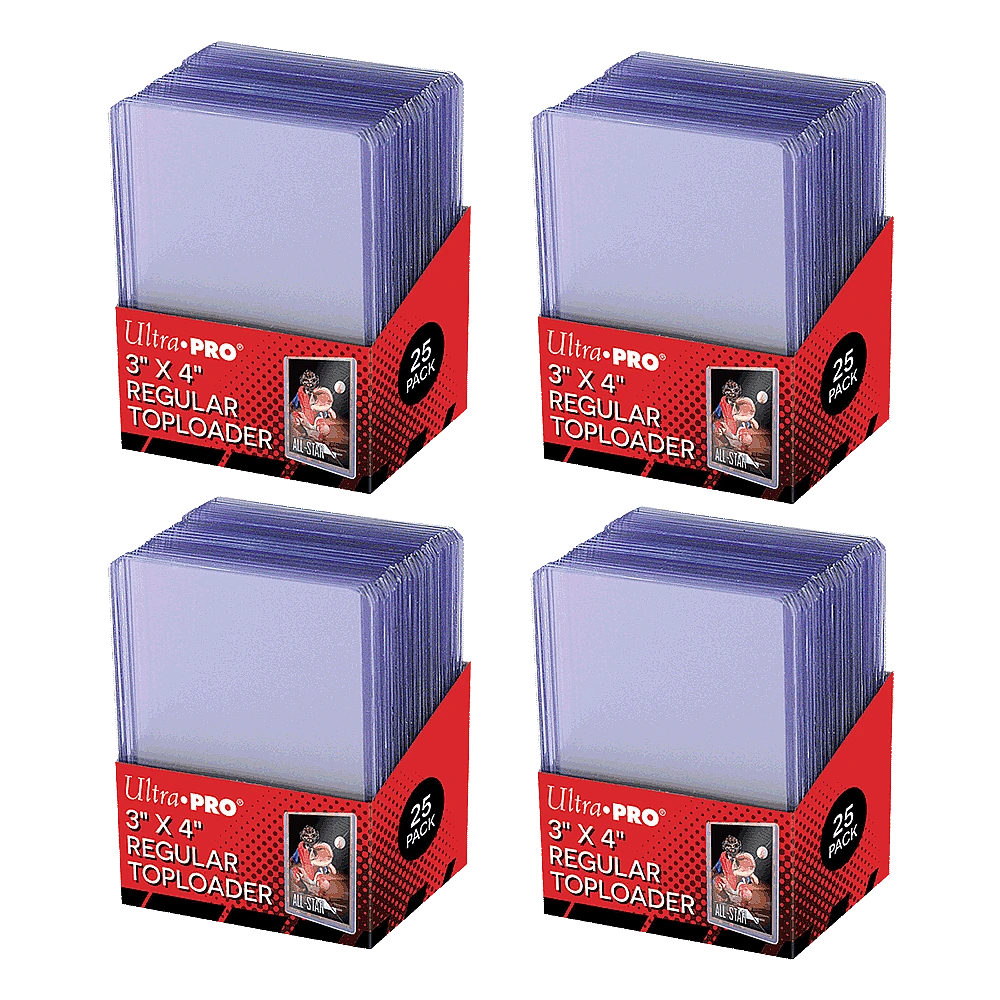 Ultra PRO 3" x 4" Clear Regular Toploader Sleeves (100ct)