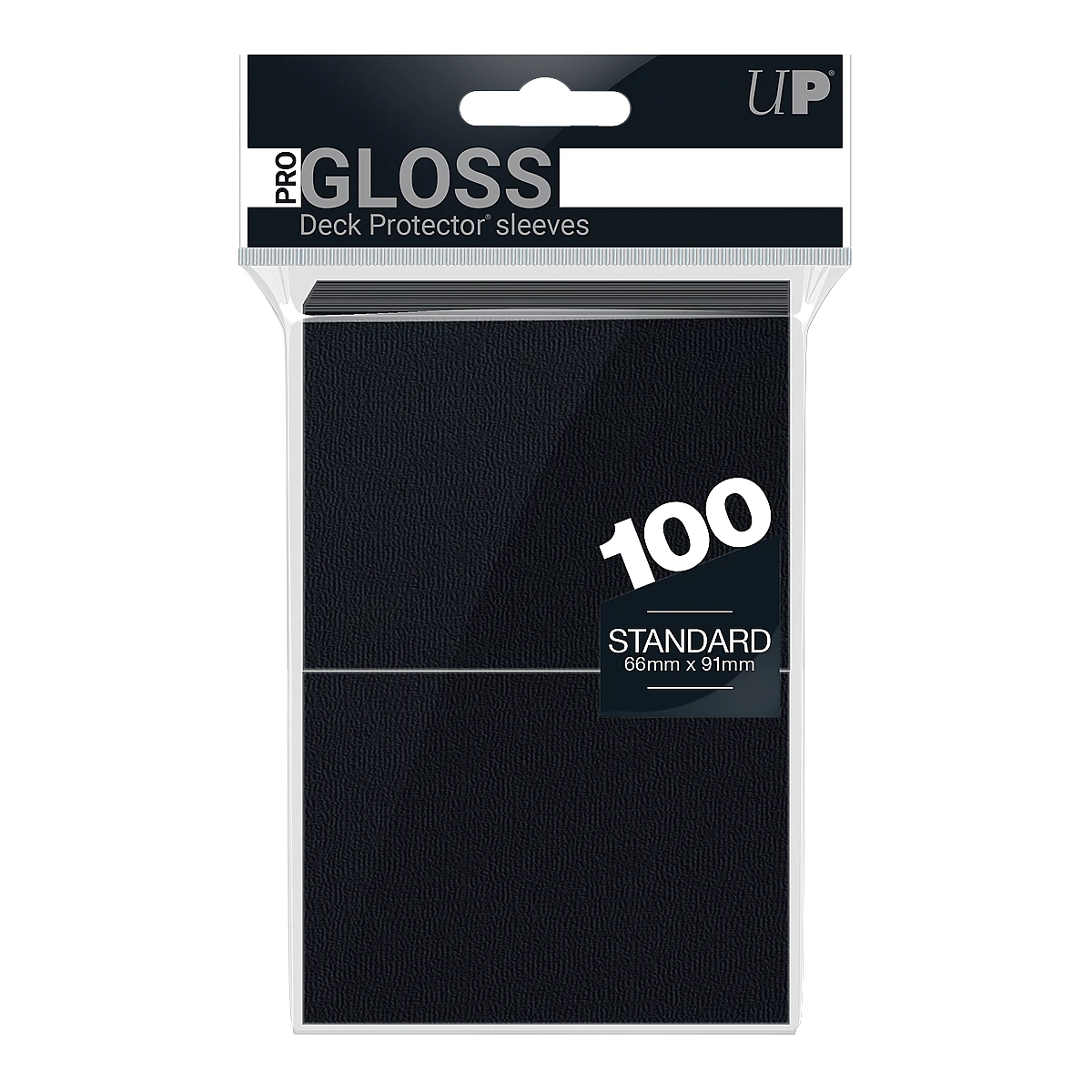 Ultra PRO PRO-Gloss Standard Deck Protector Sleeves Black (100ct)