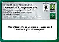 Code Card - Ascended Heroes Booster Pack