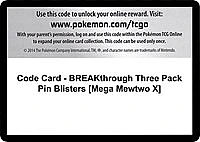 Code Card - BREAKthrough Three Pack Pin Blisters [Mega Mewtwo X]