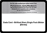 Code Card - Brilliant Stars Single Pack Blister [Eevee]